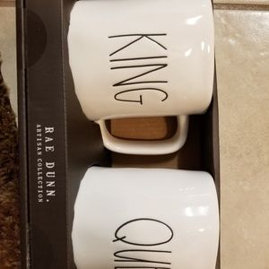 Rae dunn queen and king mugs